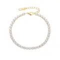 Hot sale Cubic Zirconia Classic Tennis Bracelet Stainless Steel Bracelet Bangle Enamel Zirconia Silver Gold Women Bracelets