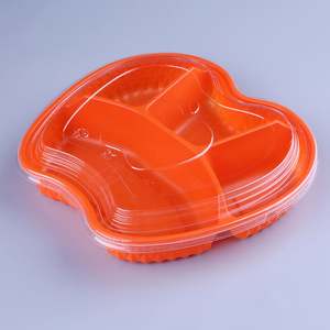 Hinged Containers Lid High Quality Thermoform 6X9inch Disposable Hinged Deli To-Go Food Containers Plastic PP Hinged Boxes Wholesale