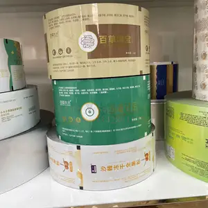 Rouleau de film plastique doublé de papier d'aluminium imprimé numérique alimentaire pour café barre de chocolat sachet d'emballage en poudre de protéine de lactosérum