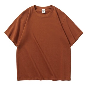 เสื้อยืดคอตตอน 100% หนัก 280 กรัม แบบสั่งทำพิเศษ OEM ODM ทรงโอเวอร์ไซส์ คอกลม แขนสั้น ไม่มีลาย พร้อมสกรีนโลโก้ - Product Image 4