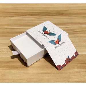 Boîte à bijoux unique de haute qualité avec petit tiroir, pour colliers et boucles d'oreilles, personnalisable avec logo, en papier, vente en gros d'usine - Product Image 2