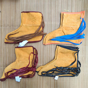 Cubrecalzado de Seguridad para Soldador, Segunda Capa de Piel de Vacuno, Aislante del Calor, Resistente a Salpicaduras, para la Industria de Soldadura, Punta Plana - Product Image 2