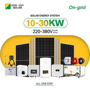 Diseño Profesional de Sistema Solar Conectado a la Red para Uso Doméstico, Paneles Solares de Silicio Monocristalino de 10kw, 15kw, 20kw, 30kw con Controlador MPPT - Product Image 1