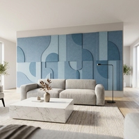 Panneau acoustique en fibre de polyester, panneau insonorisant en feutre PET pour studio, bureau, décoration intérieure