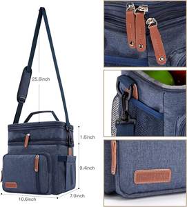 กระเป๋าใส่อาหารกลางวันแบบกันน้ำ รุ่น RPET Picnic Luxury Sublimation  นำกลับมาใช้ใหม่ได้ พร้อมโลโก้สั่งทำฟรี - Product Image 5