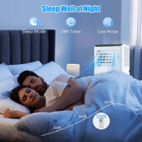 Climatiseur portable à refroidissement rapide 24000 BTU avec compresseur scroll, unité de climatisation mobile pour grande pièce et bureau