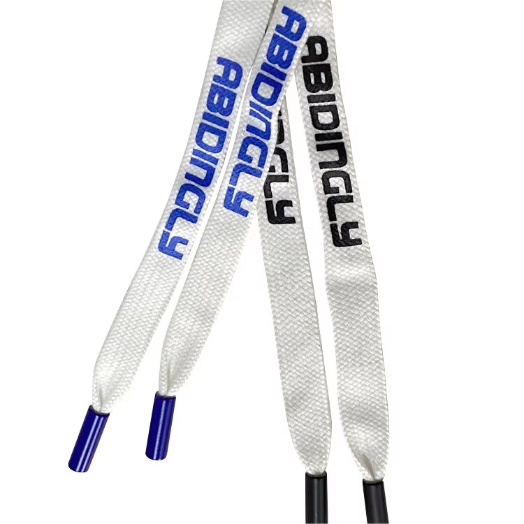 Sofine New Arrival Wholesale Eco-friendly Customs Printed Cotton Hat Cords with Metal Tips