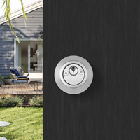 Serrure de porte commerciale à pêne dormant en nickel satiné personnalisable et plaquée zinc pour hôtels et résidences