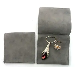Wholesale Custom Logo Velvet Flap Pouch Jewelry Necklace Bracelet Ring Bag