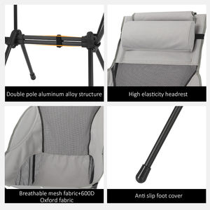 Silla de Camping Plegable de Aluminio Oxford, Resistente y Ligera, para Viajes y Playa, Venta al Por Mayor de Fábrica Personalizada - Product Image 3