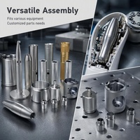 Pièces de quincaillerie en alliage d'aluminium usinées avec précision par CNC, multi-spécifications pour l'assemblage, prototypage de composants personnalisés