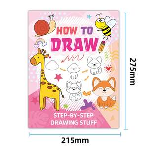Carnet de coloriage DIY mignon et amusant, entraînement à la motricité fine, étape par étape simple, <span class=keywords><strong>dessin</strong></span> <span class=keywords><strong>facile</strong></span>, animaux - Product Image 6