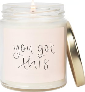 Bougie d'aromathérapie artisanale Sweet Water Decor You Got This, cadeau d'encouragement pour femmes, remise de diplôme, nouvel emploi, vacances, Diwali, positive - Product Image 1