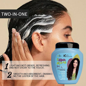 Maschera Riparatrice Naturale per <span class=keywords><strong>Capelli</strong></span>, Anti-Crespo, Nutriente e Lucidante, <span class=keywords><strong>Trattamento</strong></span> Professionale per Tutti i Tipi di <span class=keywords><strong>Capelli</strong></span> Ricci - Product Image 2