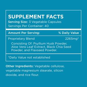Nuevo Suplemento de Fibra a Base de Extractos de Plantas Herbales, Ayuda a Eliminar Residuos y Mantener una Regularidad Digestiva, para Hombres y Mujeres, 120 Cápsulas - Product Image 3