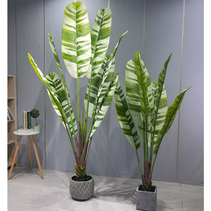 Árbol de Plátano Artificial Jinhua en Maceta de Plástico, Planta Decorativa de Interior de 220 cm de Flower <span class=keywords><strong>World</strong></span> para Decoración de Bodas y Fotografía - Product Image 1
