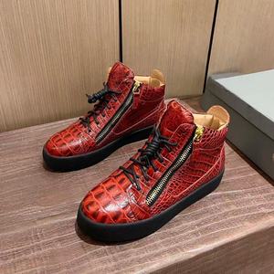 Designer Luxury Sneakers <b>Men</b> Casual Walking Running Sports Mesh Lace-up Genuine Leather Snake-pattern Light Weight Shoes Box - Product Image 6