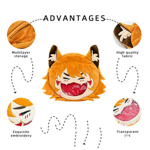 Fabricant d'Ita Bag, sacs personnalisés de différentes formes avec fenêtre transparente en PVC, présentoirs pour poupées, <span class=keywords><strong>fausse</strong></span> <span class=keywords><strong>fourrure</strong></span>, Itabag pour filles - Product Image 4