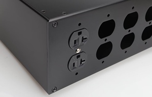 Tùy chỉnh điện tử 2U 3U trường hợp nhôm sơn tĩnh điện Rackmount công suất cao khung gầm hộp khuếch đại bao vây - Product Image 5