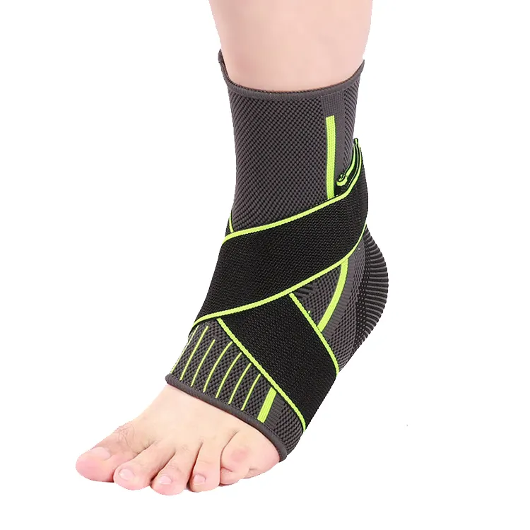 Adjustable Nylon Ankle Sleeve Straps Elastic Breathable Compression Sprain Protection Guards Foot Drop Pads Ankle Support Brace