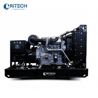 Groupe électrogène diesel silencieux Ritech 200 kVA 160 kW, onduleur électrique dynamo triphasé, refroidissement par eau