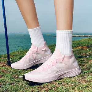Chaussures de trail running de luxe blanches antidérapantes à lacets, super légères, pour le sport et la randonnée en extérieur - Product Image 4