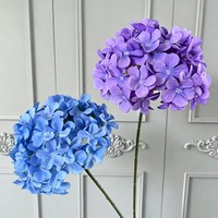 Fleur artificielle de qualité supérieure, vente en gros pour fleuristes, hydrangea blanc artificiel individuel