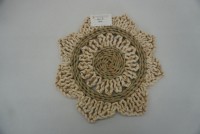 Set de table bohème en herbe naturelle, tissé à la main, 38 cm, résistant à la chaleur, antidérapant, écologique, durable, pour restaurant et maison