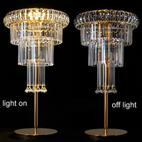 Table Top led lustre de mariage pièce maîtresse pour mariages Table de mariage pièce maîtresse support Table