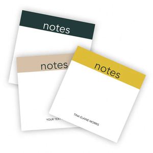 Custom 3x3 Die Cut Square Pocket Size Pad Sticker Hotel <b>Small</b> Writing <b>Notepad</b> Study Sticky Notes Memo Pads with Print Logo - Product Image 5