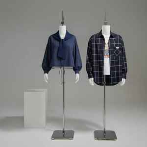 Torso di Manichino Girevole da Appendere, Coppia Maschio e Femmina, Rotazione a 360 Gradi per Esposizione di Abiti da Sposa e Completi, Torso di Manichino Bianco - Product Image 5