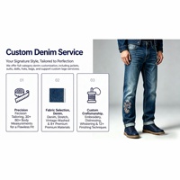 Fabricant OEM DENIM Jeans Baggy Homme en Denim Japonais Selvedge Brut Noir Taille Basse Personnalisé en Coton