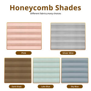Rideaux aveugles électriques intelligents en nid d'abeille Conception de tissu à rouleaux intégrés pour tissu uni à <span class=keywords><strong>motif</strong></span> de fenêtre française - Product Image 6