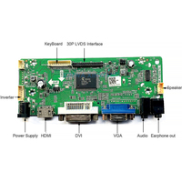 Carte de pilote de contrôleur LCD de Signal LVDS direct d'usine Mini entrée de carte AD pour poussoir de pièce de monnaie de panneau LCD et Machine de jeu