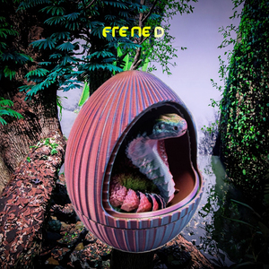 Figurine d'action serpent imprimée en 3D Vashine, jouet œuf coloré en PLA, articulations mobiles, écologique, cadeau créatif pour enfants, animaux - Product Image 3