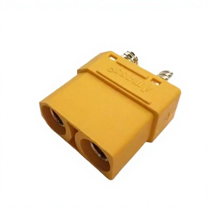 Connecteurs d'alimentation XT60 XT-60 XT 60 2P en cuivre plaqué or 25A mâle/femelle pour connexions de fils de carte PCB, système d'énergie solaire - Product Image 3
