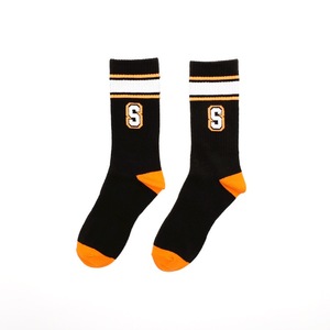 Calcetines hasta la pantorrilla con estampado de letras para hombres y mujeres, calcetines transpirables para primavera y otoño - Product Image 4