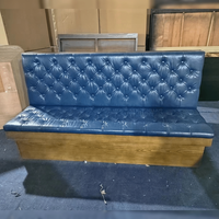 Mobilier de Restaurant commercial de Style nordique, cadre en bois avec rembourrage PU, siège et cabine arrière, sièges de banquet