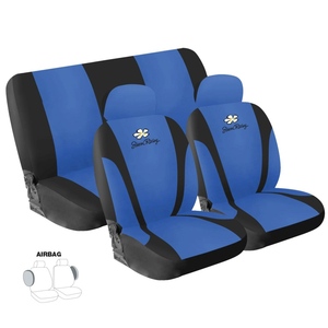 Housses de siège Daisy Blue - Housse de siège de voiture universelle, tissu Simoni Racing - Product Image 1