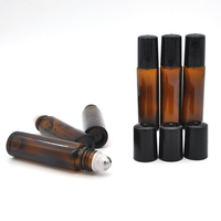 Boîte et tube personnalisés de luxe, bouteille en verre d'huile essentielle, bouteille de parfum à rouleaux, de 10ml, ml