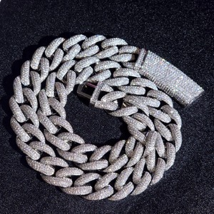 Chaîne cubaine en moissanite de qualité supérieure pour hommes et femmes, bijoux pour usage quotidien, cadeau disponible à bon prix - Product Image 6
