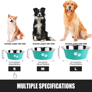Venta al por Mayor de Nuevos Productos, Platos para Perros con Impresión a Color, Platos de Acero Inoxidable para Agua y Comida para Mascotas - Product Image 4