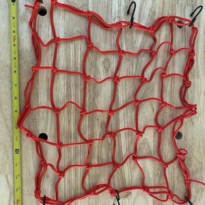 Red elástica para carga de motocicleta, red elástica resistente con 6 ganchos de plástico ajustables - Product Image 3