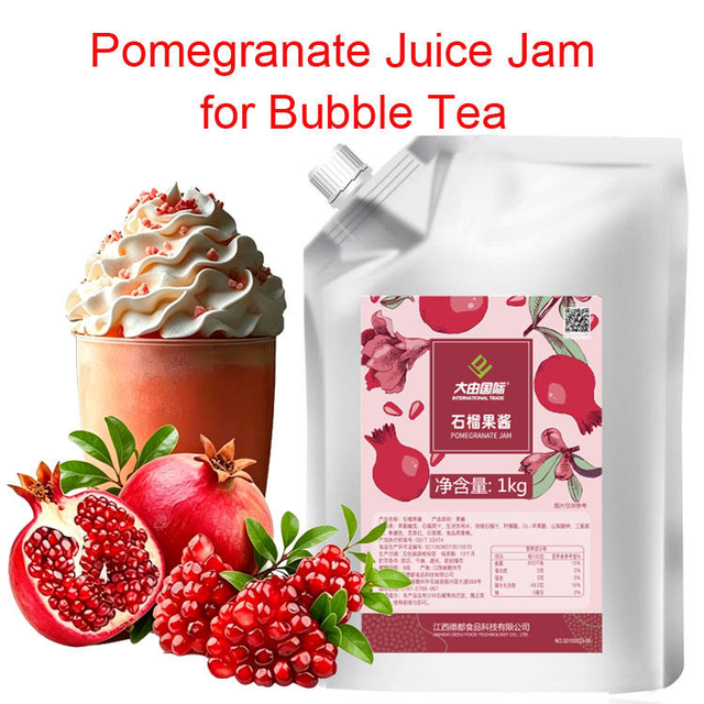 Six Times Concentrated Delicious Pomegranate Juice Liquid Fruit Syrup for Pearl Milk Tea Raw Materials