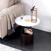 Table d'appoint de canapé en métal minimaliste moderne, table d'angle d'art nordique, rangement créatif, petite table de luxe légère pour chambre d'hôtel design