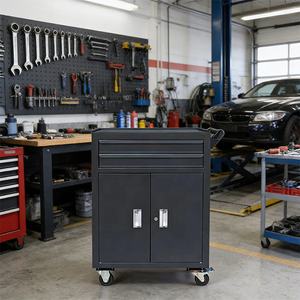 Chariot à outils de mécanicien avec tiroirs, <span class=keywords><strong>armoire</strong></span> à pièces, coffre à outils sur roulettes - Product Image 5