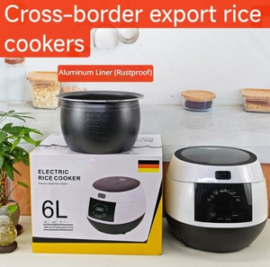 Olla Arrocera Inteligente de Gran Capacidad (6L) con Pantalla Táctil, Taza Medidora, Acero Inoxidable y Revestimiento Antiadherente, Directo de Fábrica - Product Image 1