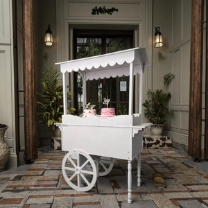 Carrito <span class=keywords><strong>de</strong></span> Dulces <span class=keywords><strong>de</strong></span> Madera Vintage para <span class=keywords><strong>Alquiler</strong></span> en Bodas y Eventos - Exhibidor Portátil <span class=keywords><strong>de</strong></span> Postres para Celebraciones <span class=keywords><strong>de</strong></span> Cumpleaños - Product Image 4