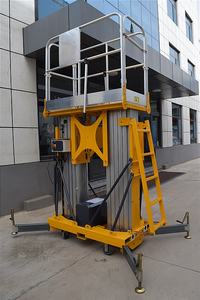 גבוהה-קצה יחיד התורן חשמלי טלסקופי אלומיניום סגסוגת אלומיניום הידראולי עבודה אווירית שרשרת פלטפורמה גבוהה לשאת אדם-מעלית - Product Image 4