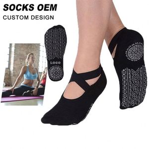 Non-Slip Pure Barre Ballet <b>Socks</b> Pilates Custom Logo Anti Slip Yoga <b>Socks</b> for Women - Product Image 2